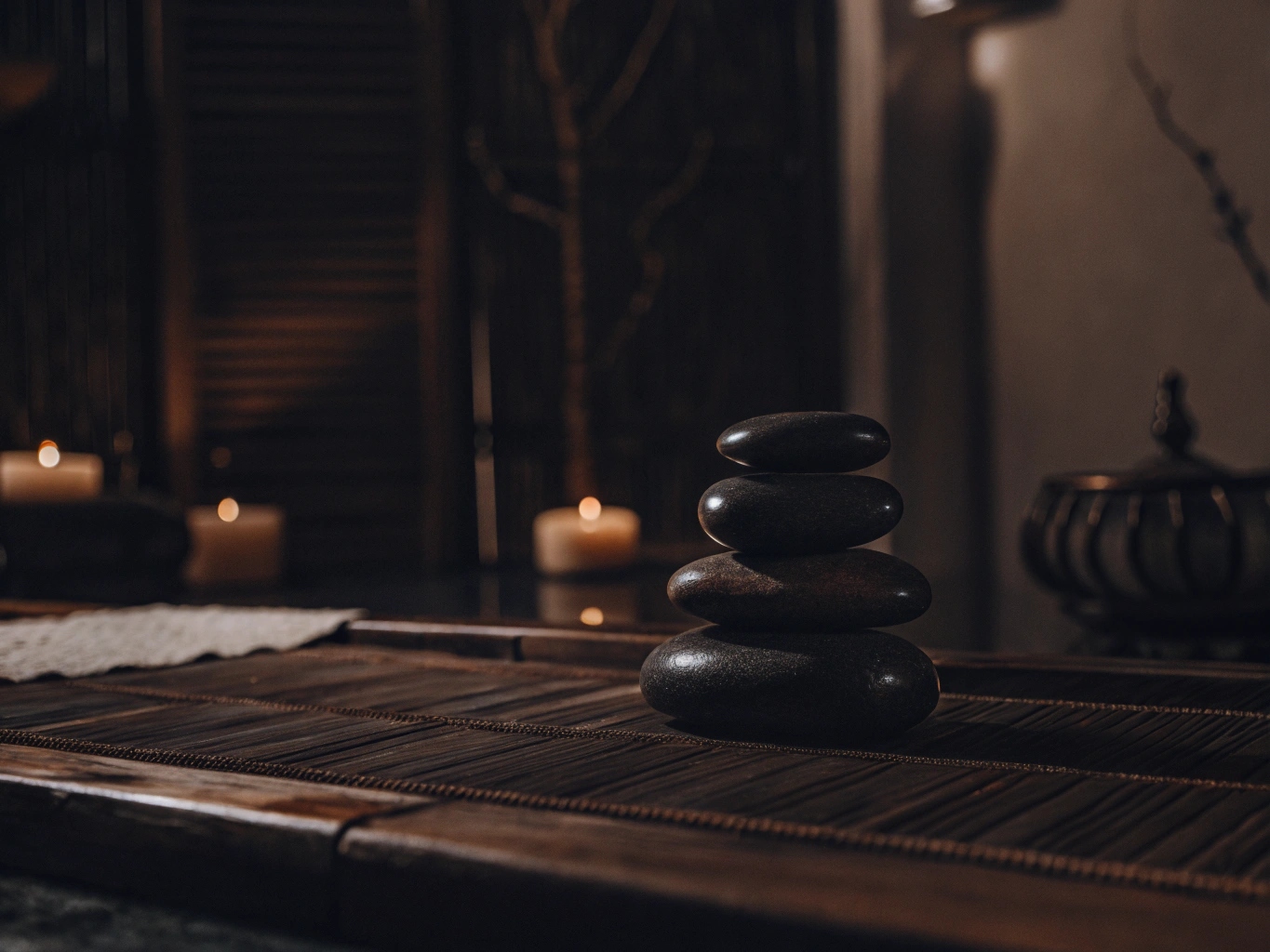 Hot stone setup